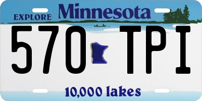 MN license plate 570TPI