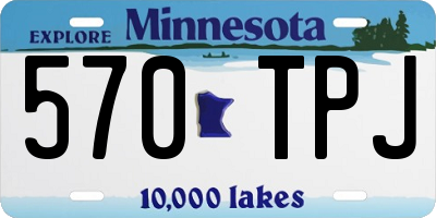MN license plate 570TPJ
