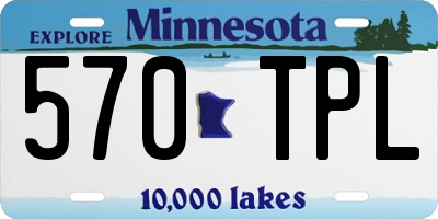 MN license plate 570TPL