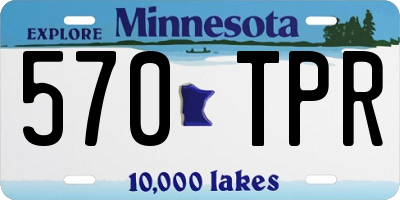 MN license plate 570TPR