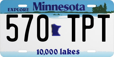 MN license plate 570TPT