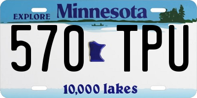 MN license plate 570TPU