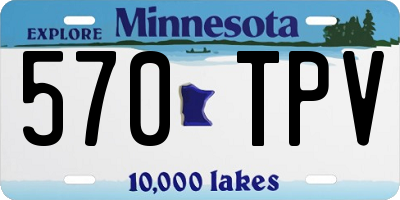 MN license plate 570TPV