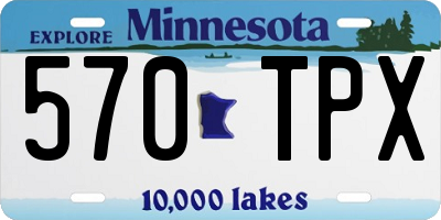MN license plate 570TPX