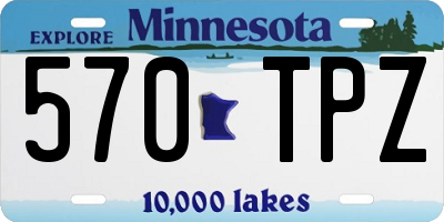 MN license plate 570TPZ