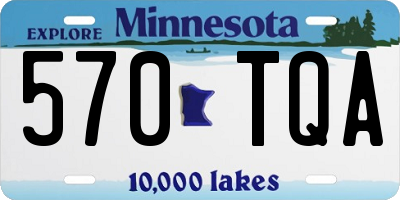 MN license plate 570TQA