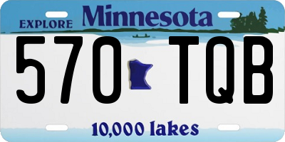 MN license plate 570TQB