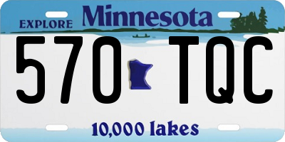 MN license plate 570TQC