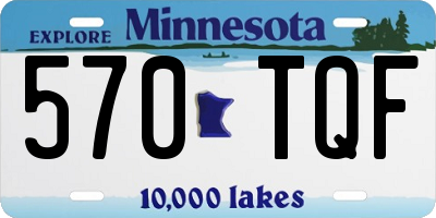MN license plate 570TQF