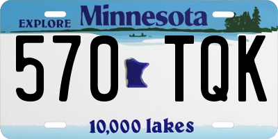 MN license plate 570TQK