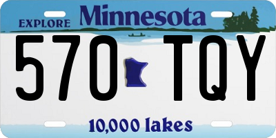 MN license plate 570TQY