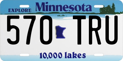 MN license plate 570TRU
