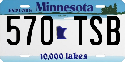 MN license plate 570TSB