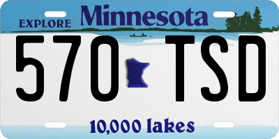 MN license plate 570TSD