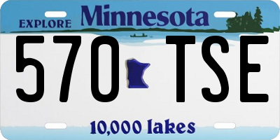 MN license plate 570TSE