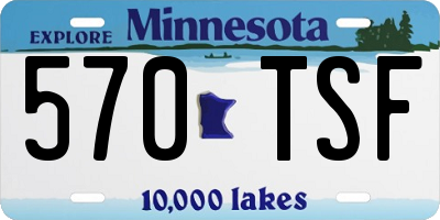 MN license plate 570TSF