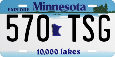 MN license plate 570TSG