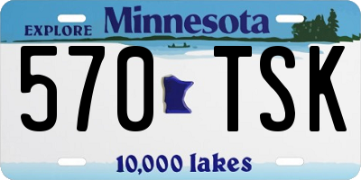 MN license plate 570TSK