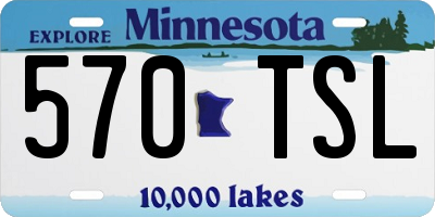 MN license plate 570TSL