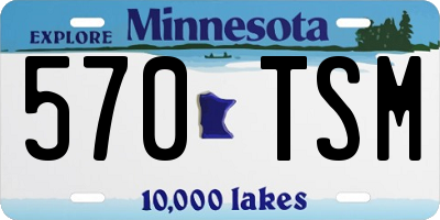 MN license plate 570TSM