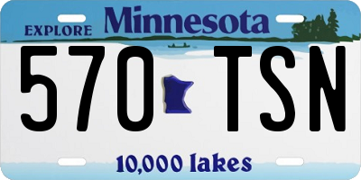 MN license plate 570TSN