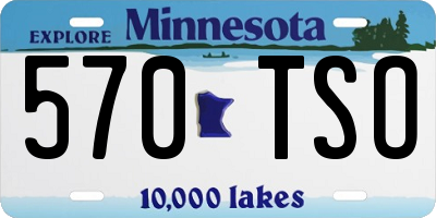 MN license plate 570TSO