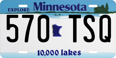 MN license plate 570TSQ