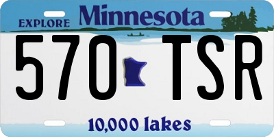 MN license plate 570TSR