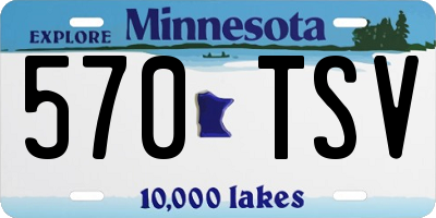 MN license plate 570TSV