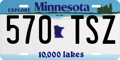 MN license plate 570TSZ