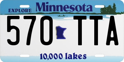 MN license plate 570TTA