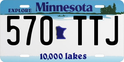 MN license plate 570TTJ