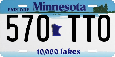 MN license plate 570TTO