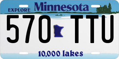 MN license plate 570TTU