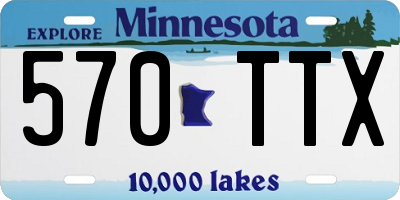 MN license plate 570TTX