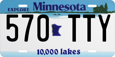 MN license plate 570TTY