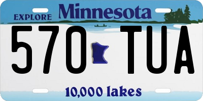 MN license plate 570TUA