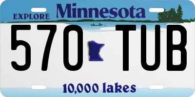 MN license plate 570TUB