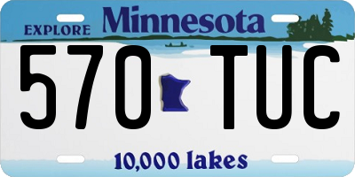 MN license plate 570TUC