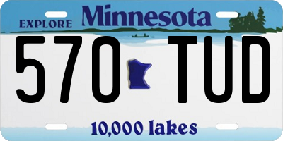 MN license plate 570TUD