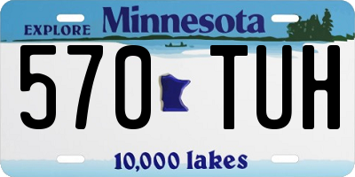 MN license plate 570TUH