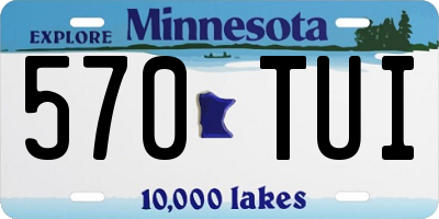 MN license plate 570TUI