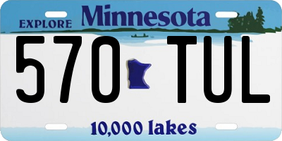 MN license plate 570TUL