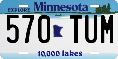 MN license plate 570TUM