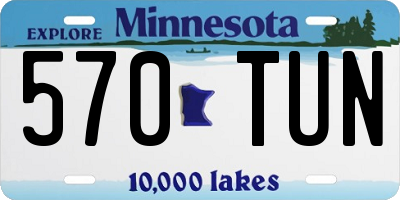 MN license plate 570TUN