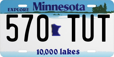 MN license plate 570TUT