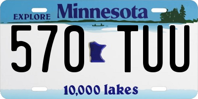 MN license plate 570TUU