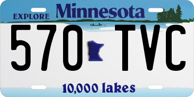 MN license plate 570TVC