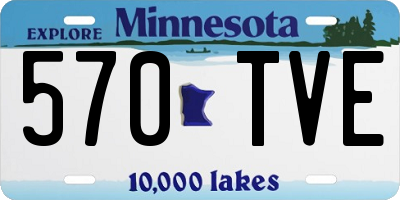 MN license plate 570TVE