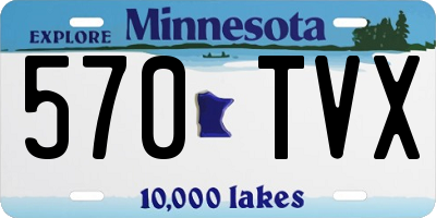 MN license plate 570TVX